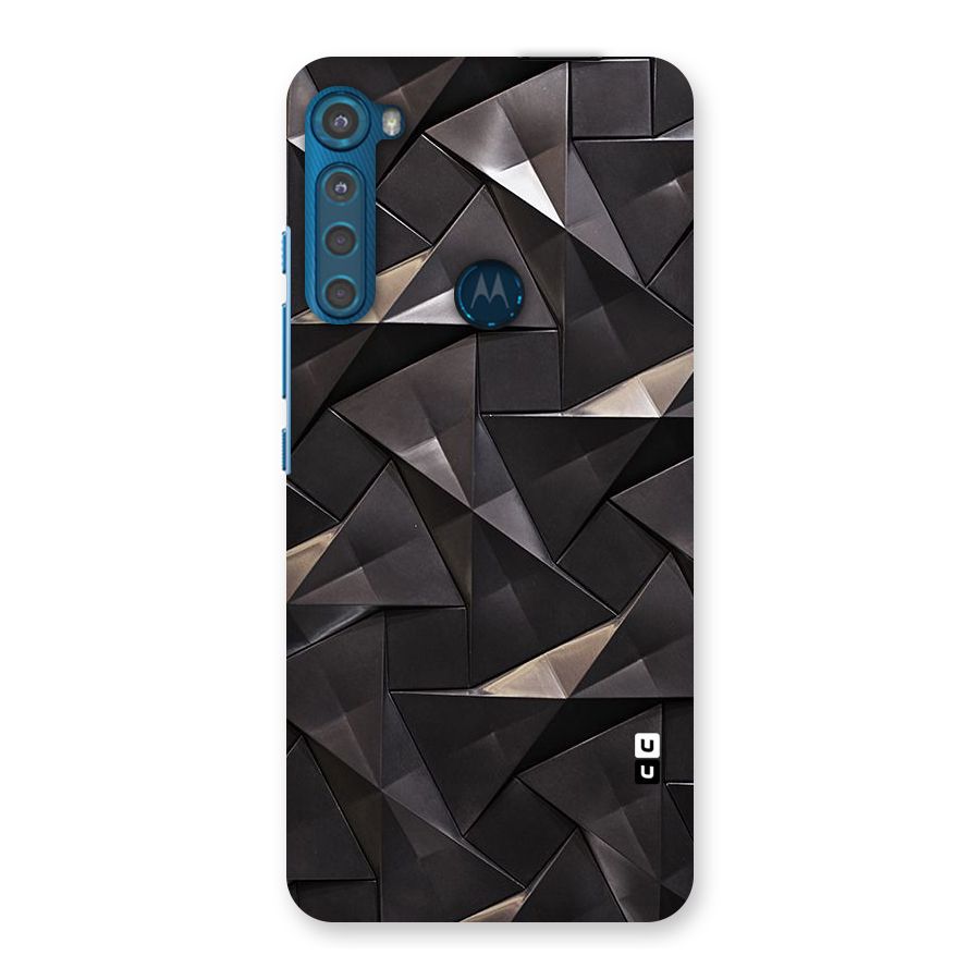 Carved Triangles Back Case for Motorola One Fusion Plus
