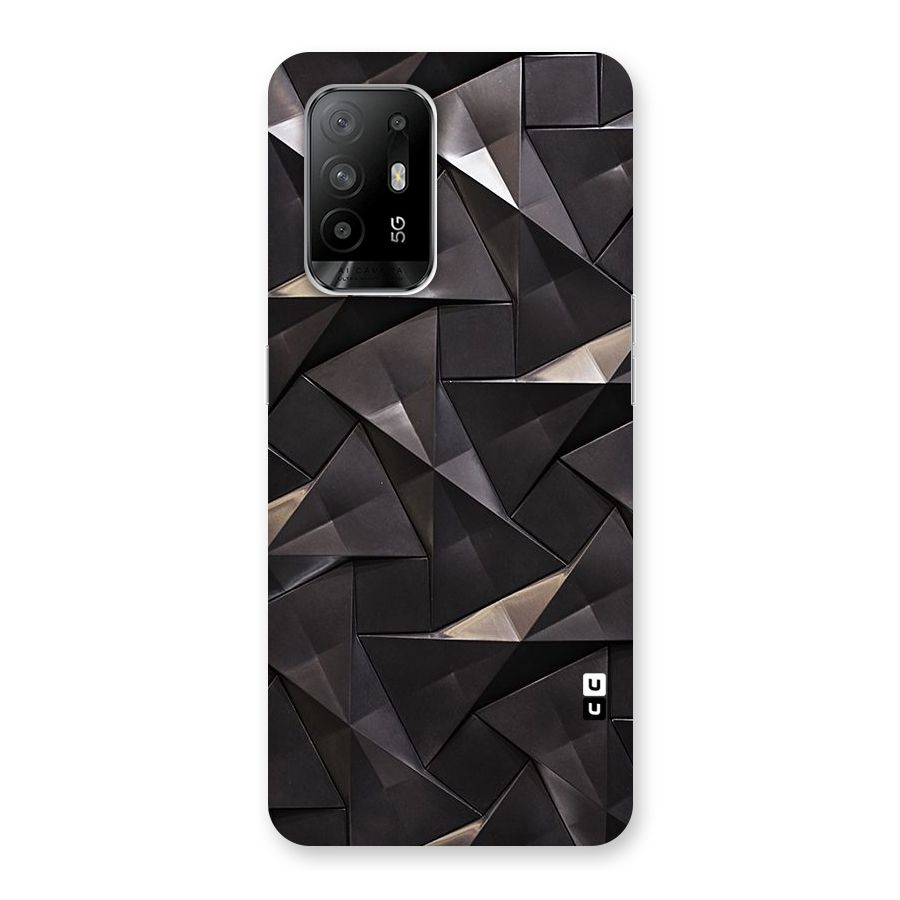 Carved Triangles Back Case for Oppo F19 Pro Plus 5G