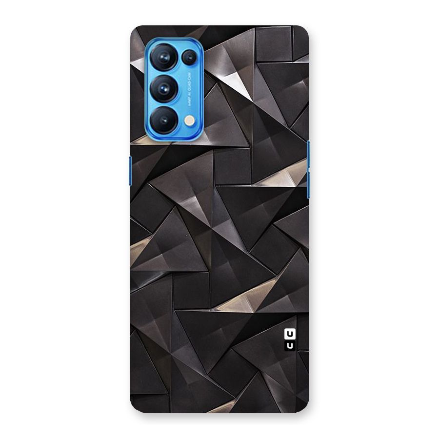 Carved Triangles Back Case for Oppo Reno5 Pro 5G