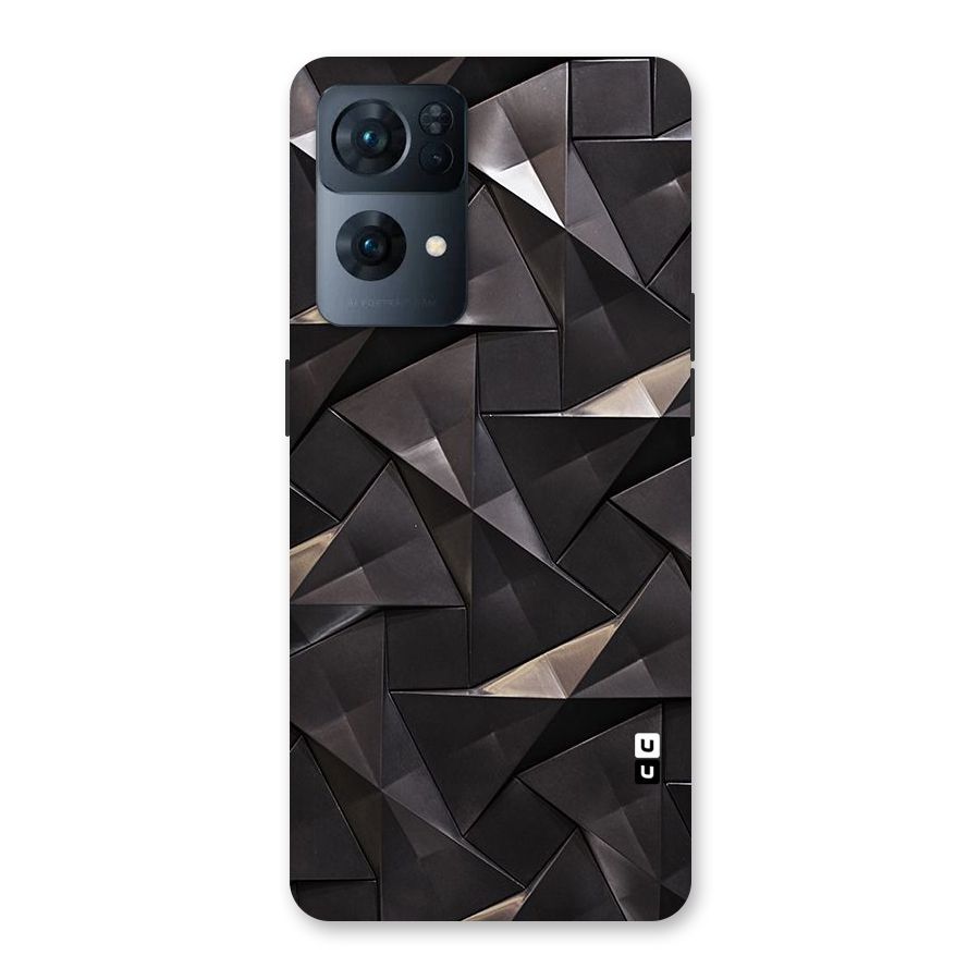 Carved Triangles Back Case for Oppo Reno7 Pro 5G
