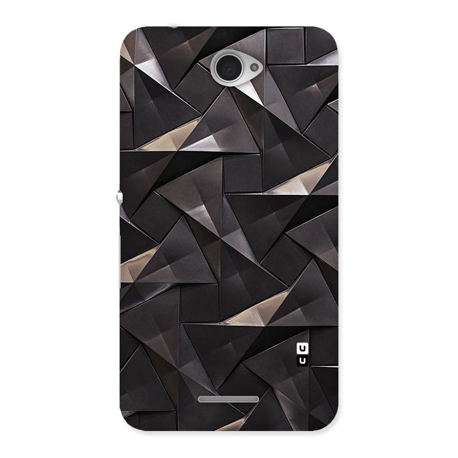 Carved Triangles Back Case for Sony Xperia E4