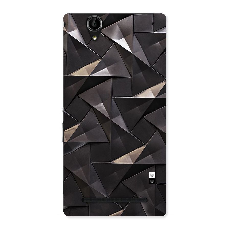 Carved Triangles Back Case for Sony Xperia T2