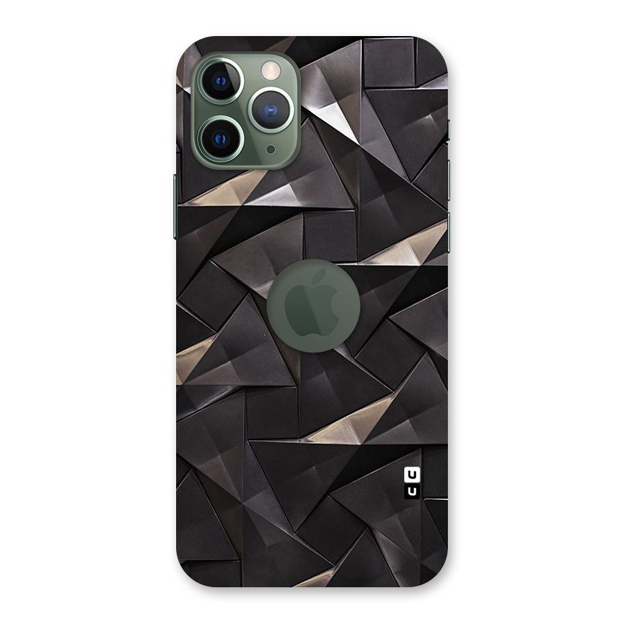 Carved Triangles Back Case for iPhone 11 Pro Logo  Cut