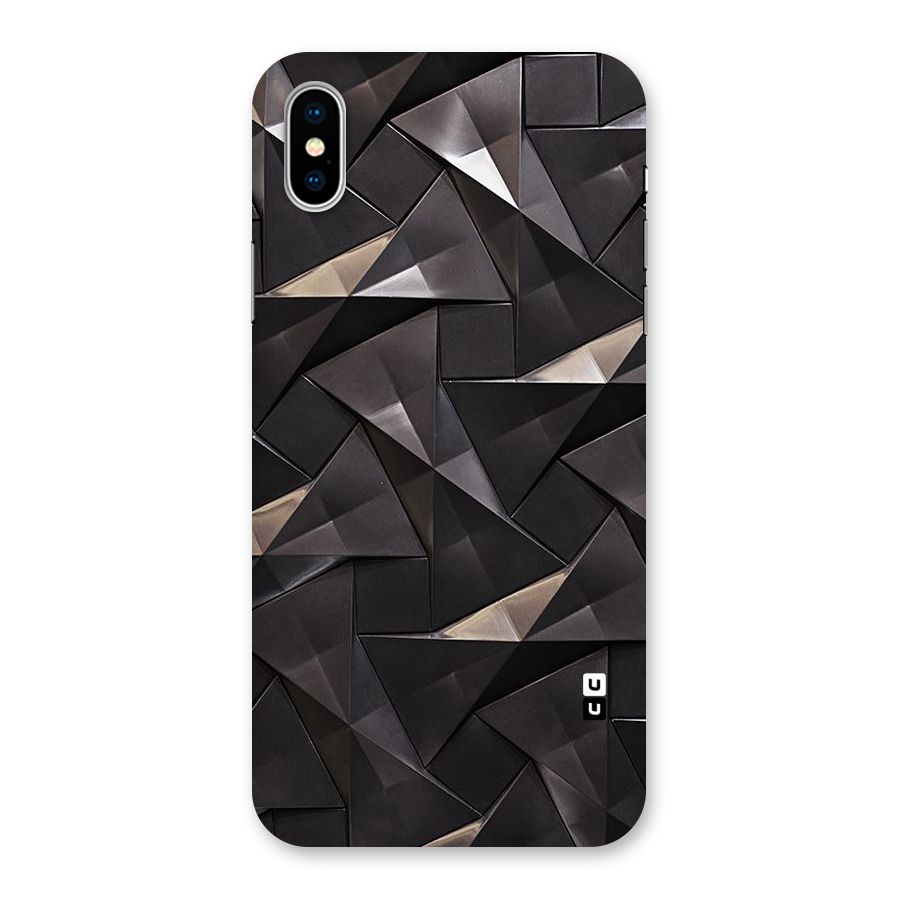 Carved Triangles Back Case for iPhone X