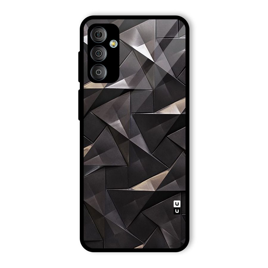 Carved Triangles Glass Back Case for Galaxy F23