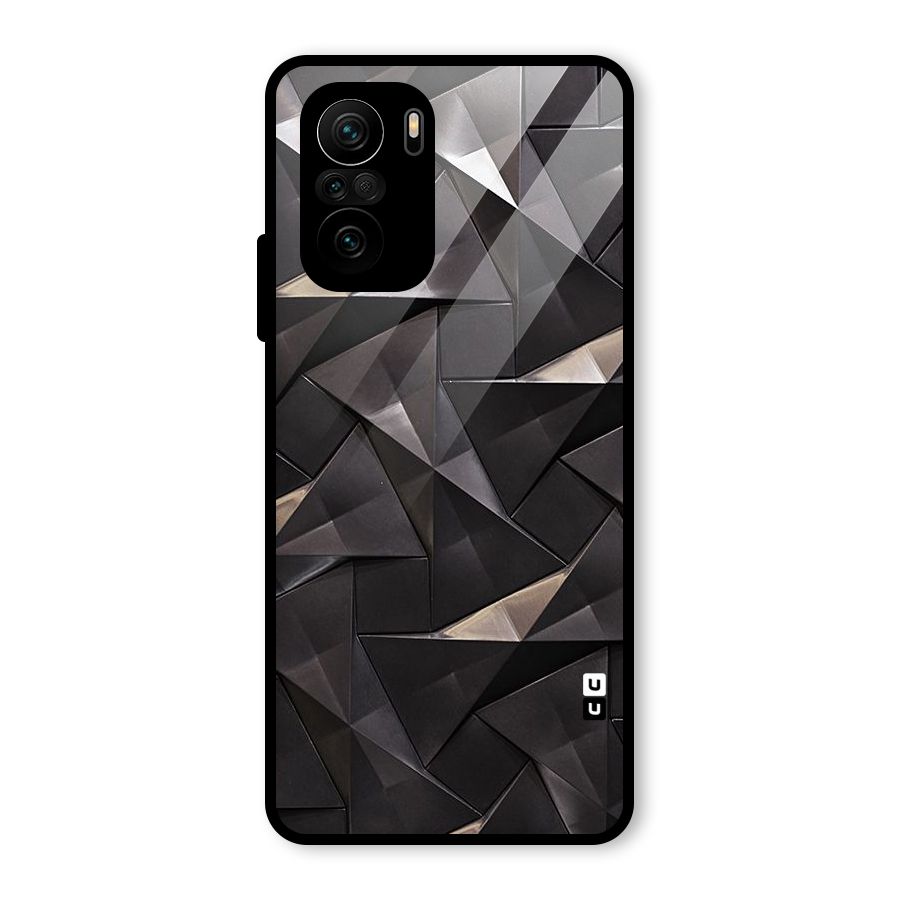 Carved Triangles Glass Back Case for Mi 11x