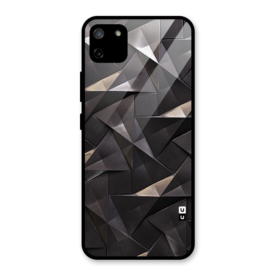 Carved Triangles Glass Back Case for Realme C11