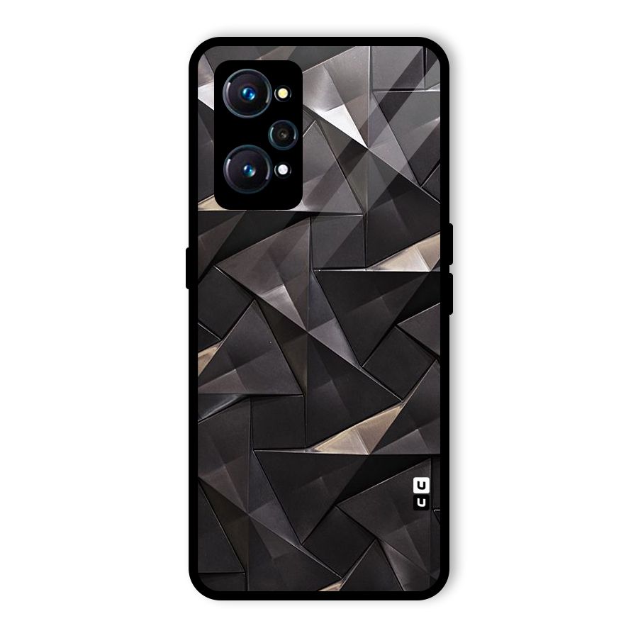 Carved Triangles Glass Back Case for Realme GT Neo2