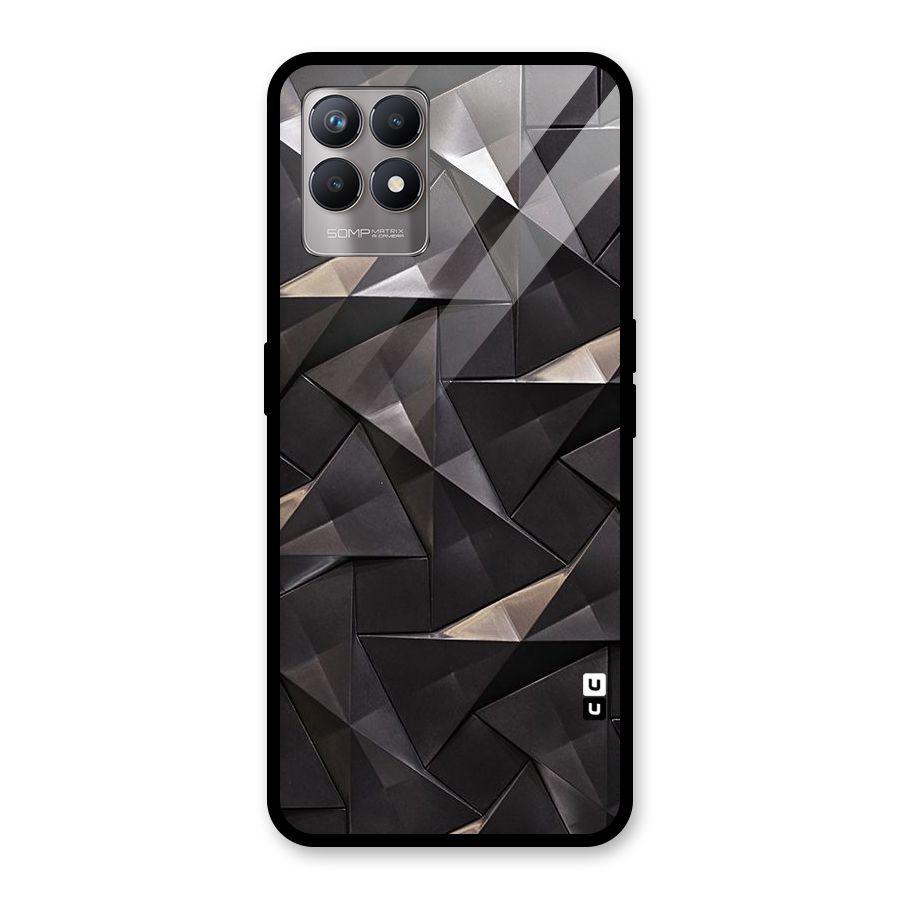 Carved Triangles Glass Back Case for Realme Narzo 50