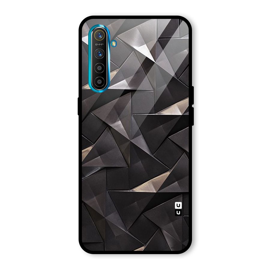 Carved Triangles Glass Back Case for Realme X2