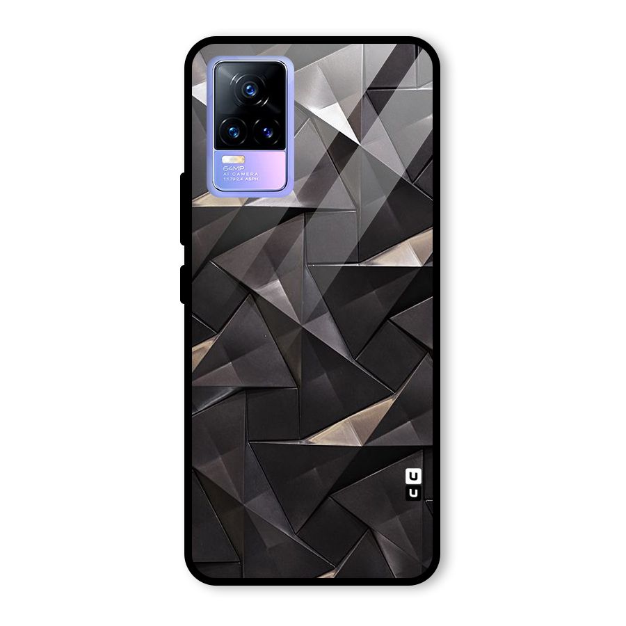 Carved Triangles Glass Back Case for Vivo Y73
