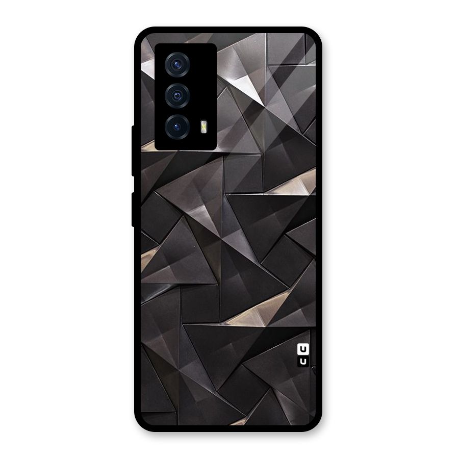 Carved Triangles Glass Back Case for Vivo iQOO Z5