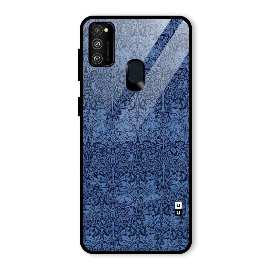 Carving Design Glass Back Case for Galaxy M30s