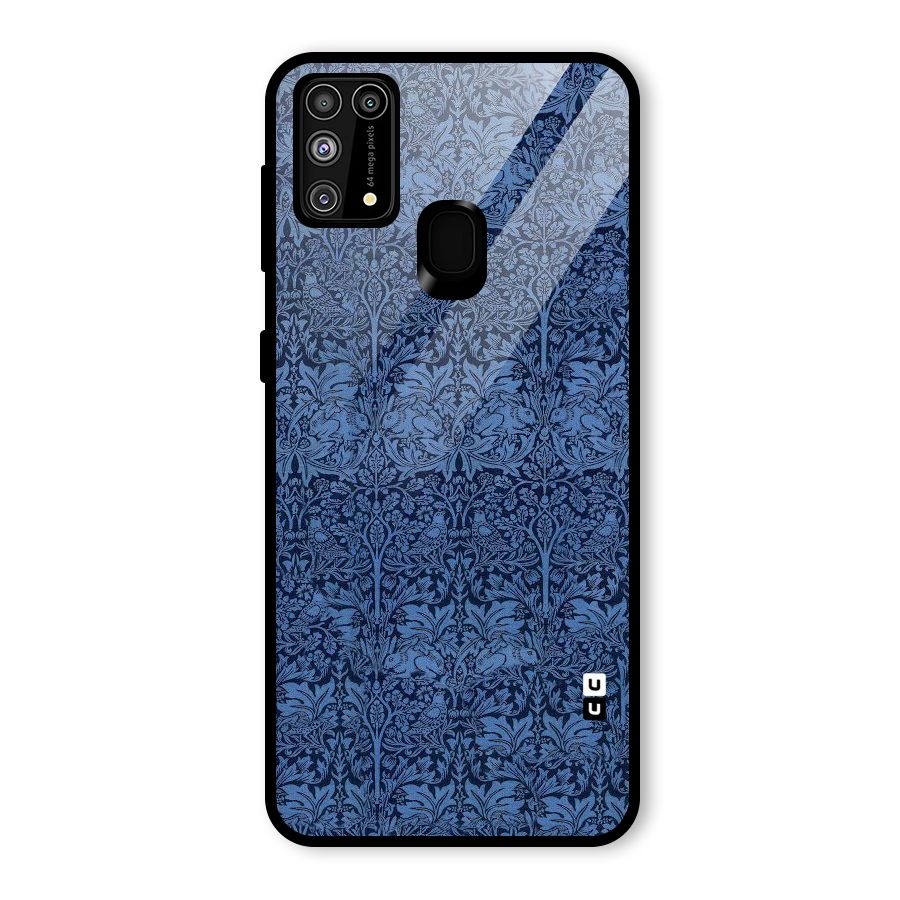 Carving Design Glass Back Case for Galaxy M31