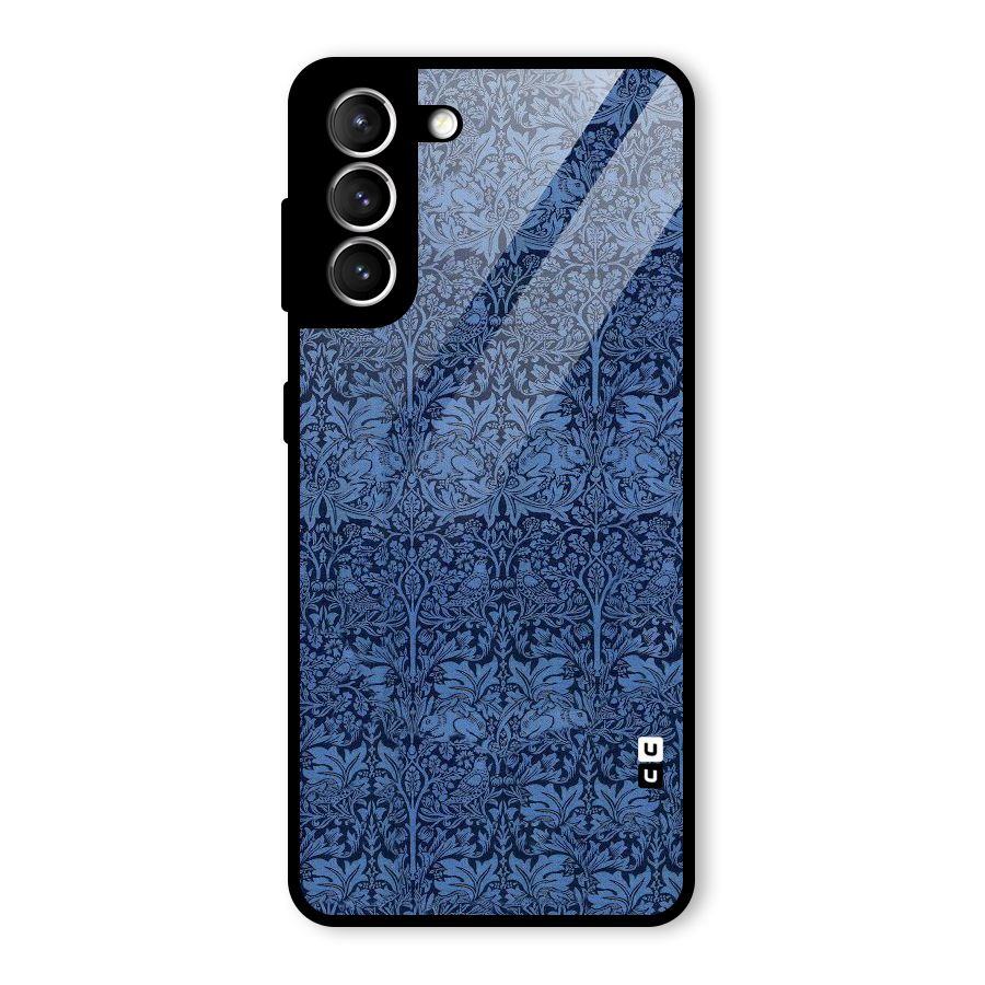 Carving Design Glass Back Case for Galaxy S21 5G