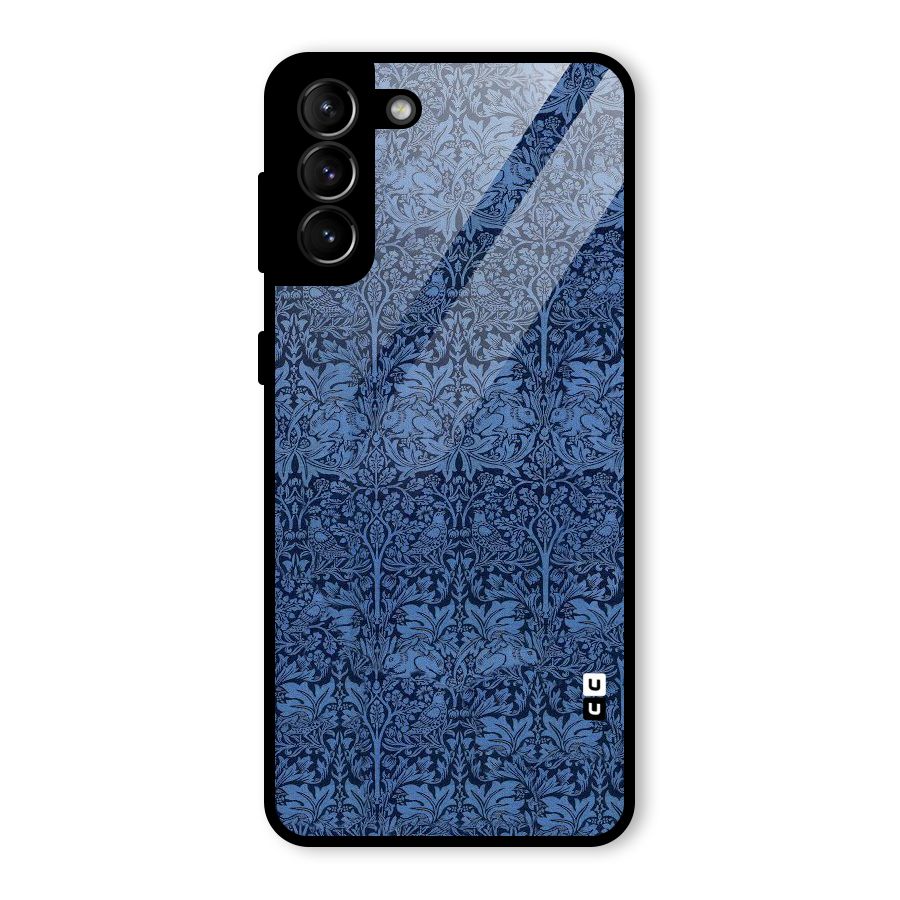 Carving Design Glass Back Case for Galaxy S21 Plus
