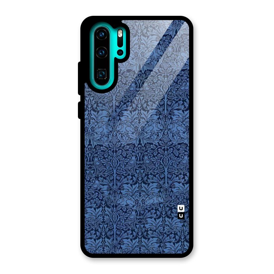 Carving Design Glass Back Case for Huawei P30 Pro