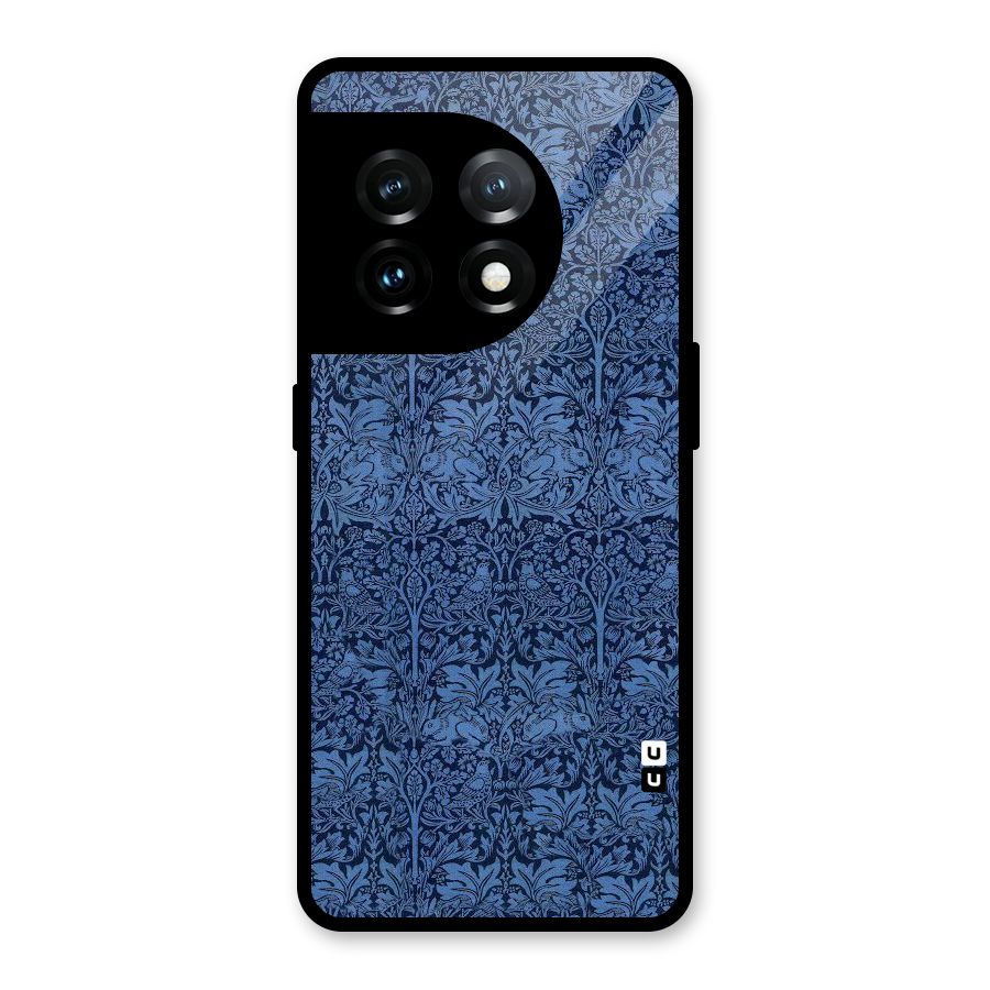 Carving Design Glass Back Case for OnePlus 11
