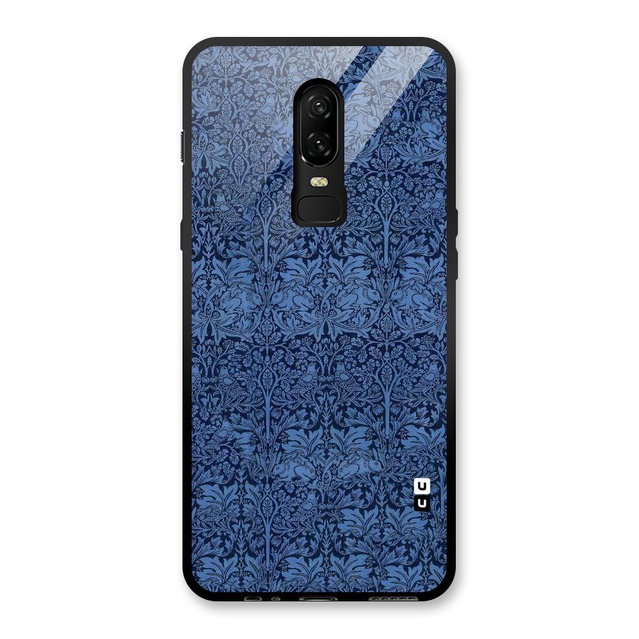 Carving Design Glass Back Case for OnePlus 6