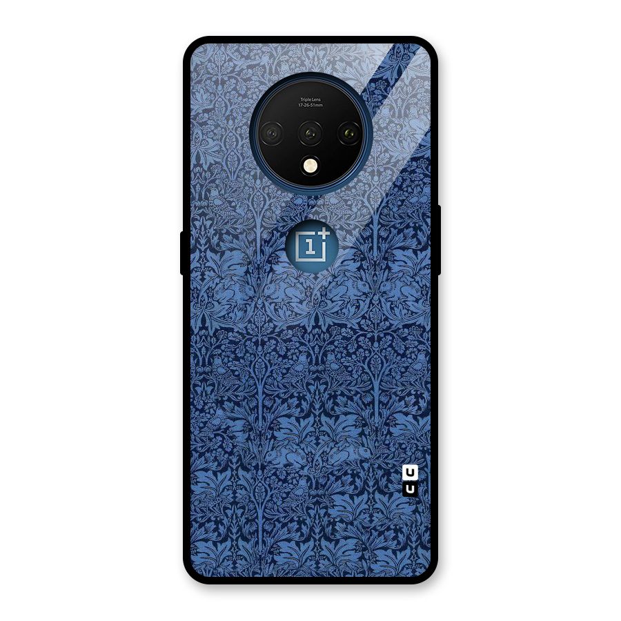 Carving Design Glass Back Case for OnePlus 7T