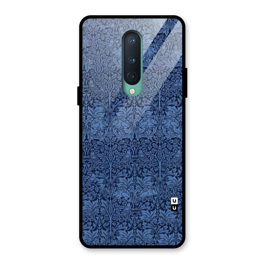 Carving Design Glass Back Case for OnePlus 8