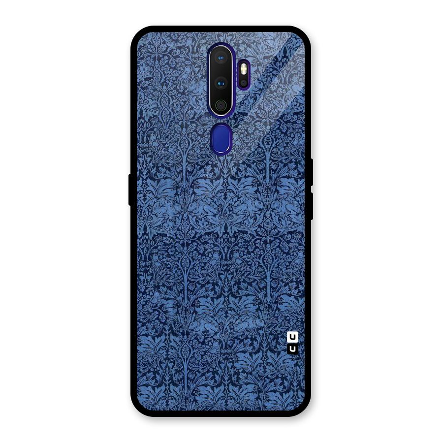 Carving Design Glass Back Case for Oppo A9 (2020)