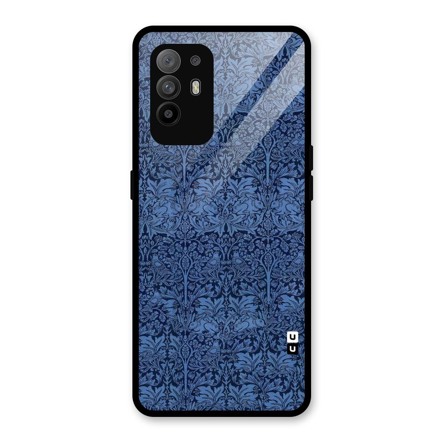 Carving Design Glass Back Case for Oppo F19 Pro Plus 5G