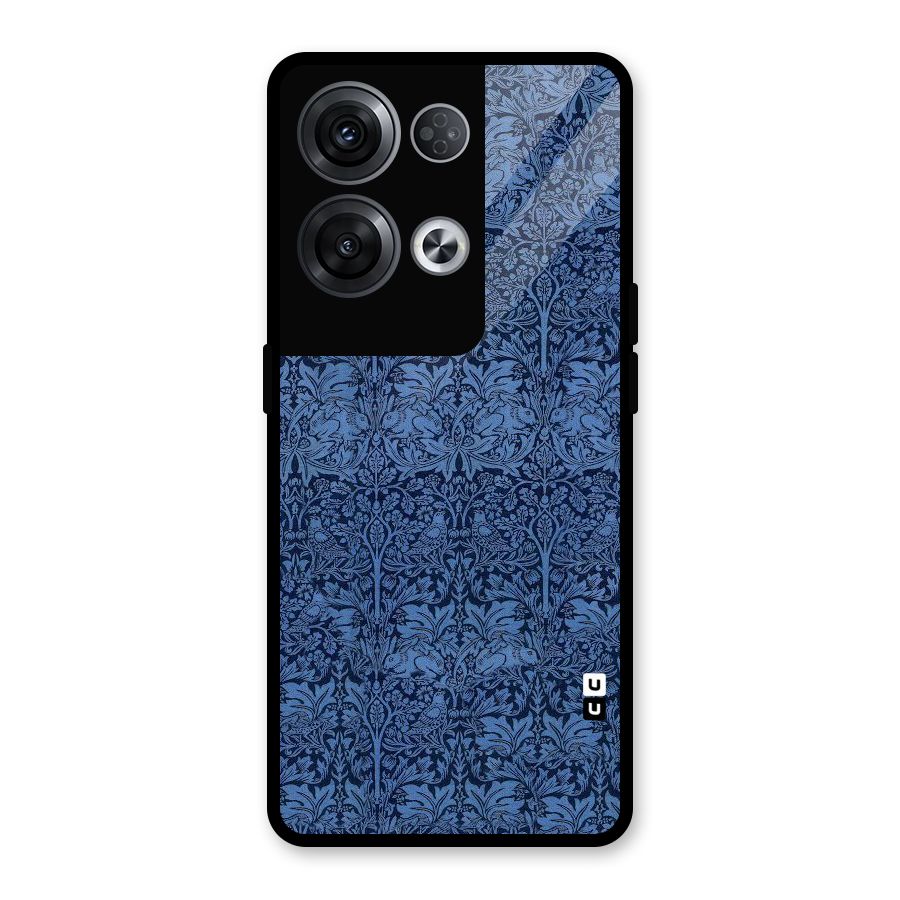 Carving Design Glass Back Case for Oppo Reno8 Pro 5G