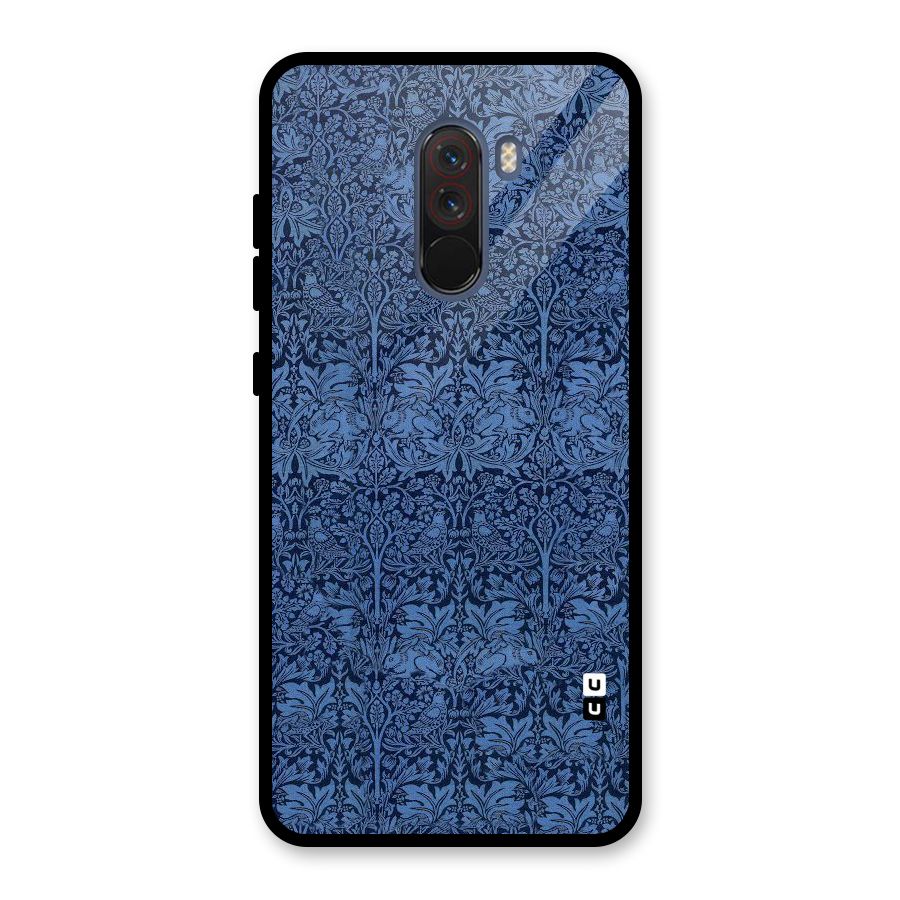 Carving Design Glass Back Case for Poco F1