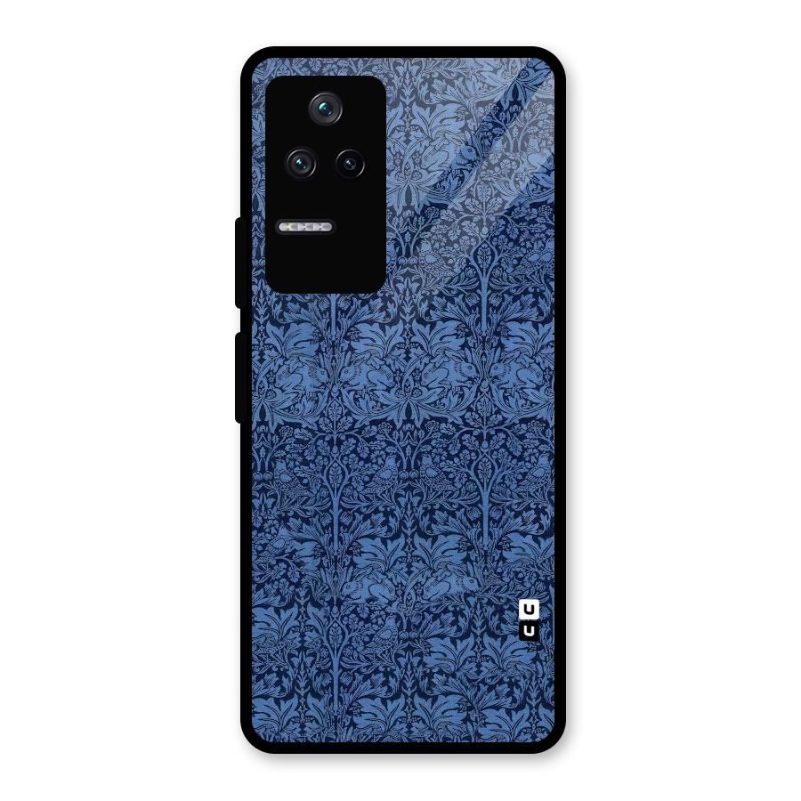 Carving Design Glass Back Case for Poco F4 5G