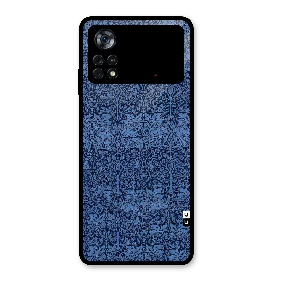 Carving Design Glass Back Case for Poco X4 Pro 5G