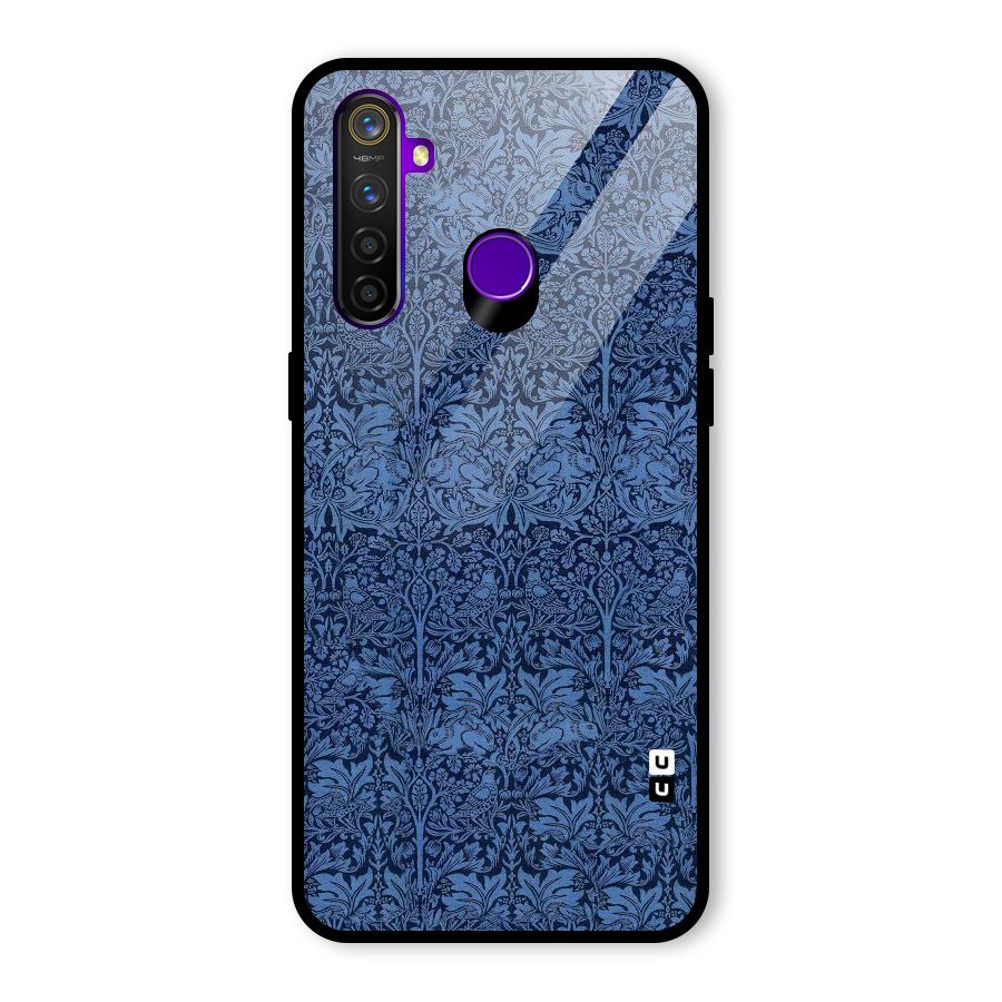 Carving Design Glass Back Case for Realme 5 Pro