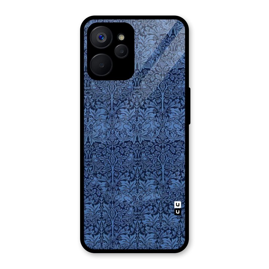Carving Design Glass Back Case for Realme 9i 5G
