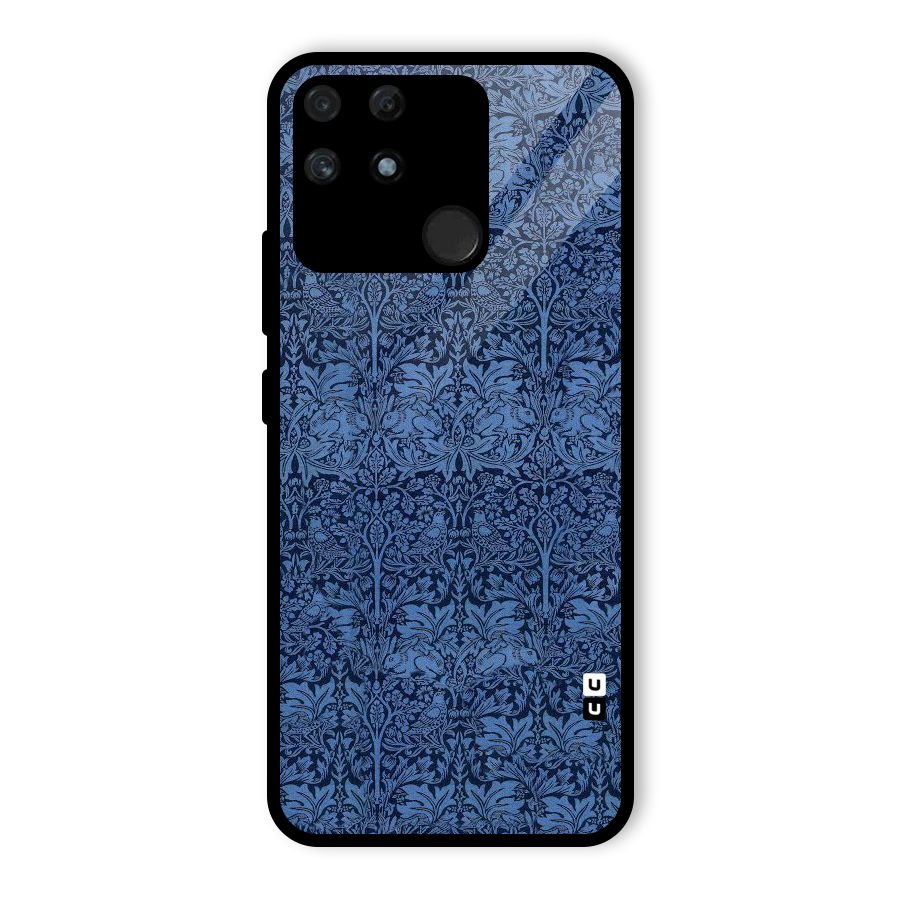 Carving Design Glass Back Case for Realme Narzo 50A