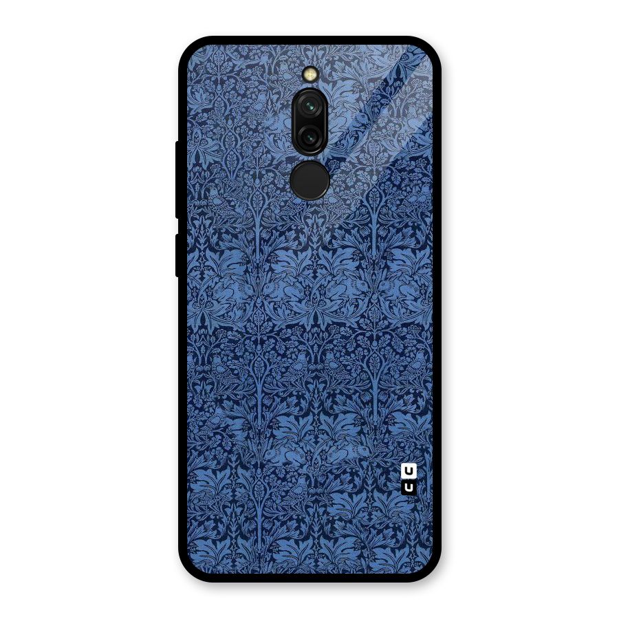 Carving Design Glass Back Case for Redmi 8