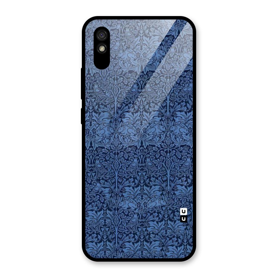 Carving Design Glass Back Case for Redmi 9i