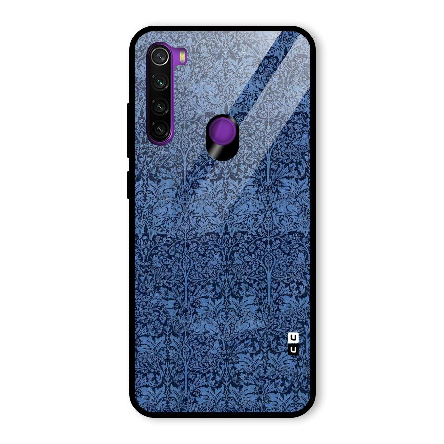 Carving Design Glass Back Case for Redmi Note 8