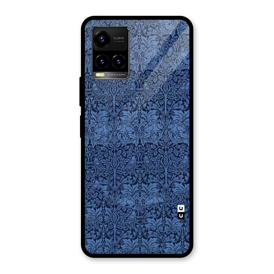 Carving Design Glass Back Case for Vivo Y21A