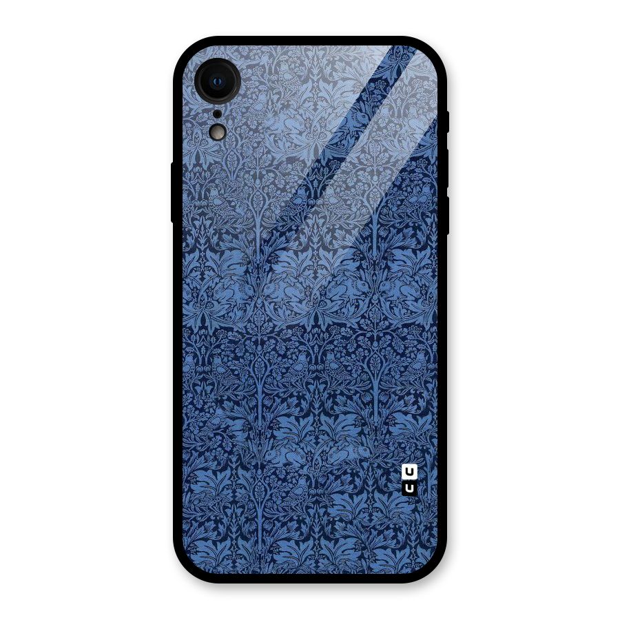 Carving Design Glass Back Case for XR