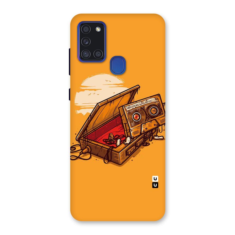 Casette Box Back Case for Galaxy A21s