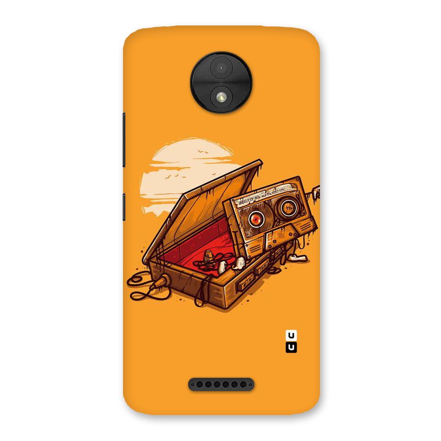 Casette Box Back Case for Moto C