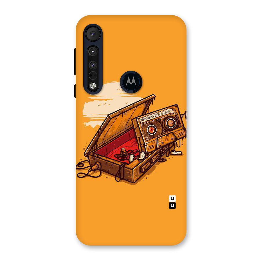 Casette Box Back Case for Motorola One Macro