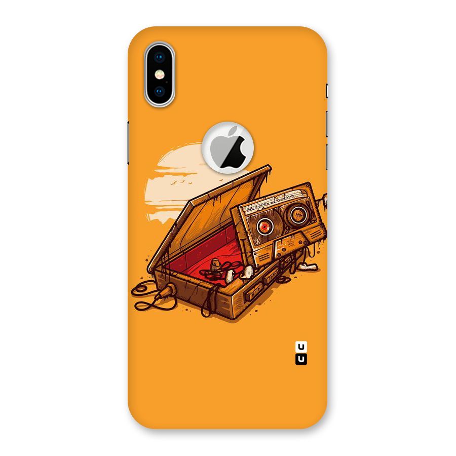 Casette Box Back Case for iPhone XS Logo Cut
