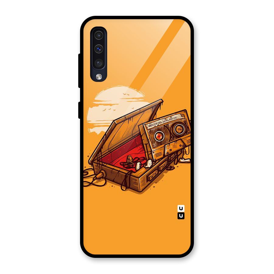 Casette Box Glass Back Case for Galaxy A30s