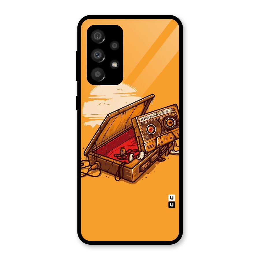 Casette Box Glass Back Case for Galaxy A32