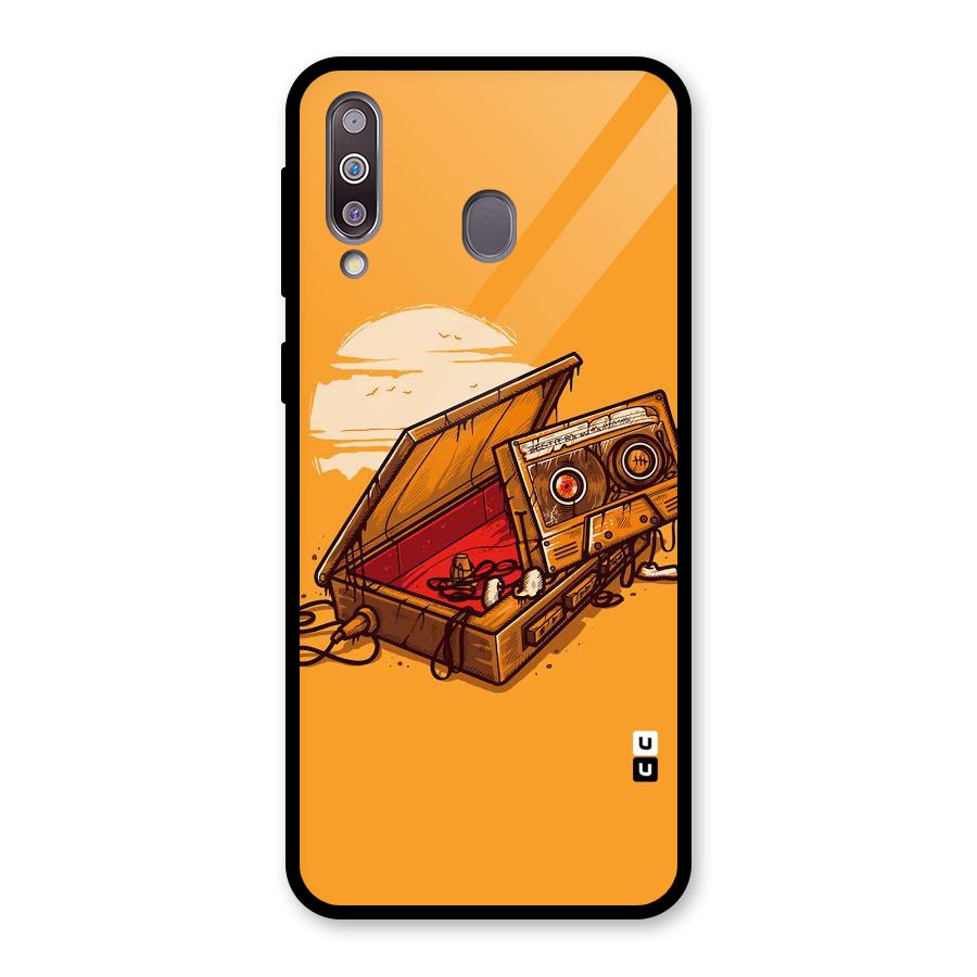 Casette Box Glass Back Case for Galaxy M30
