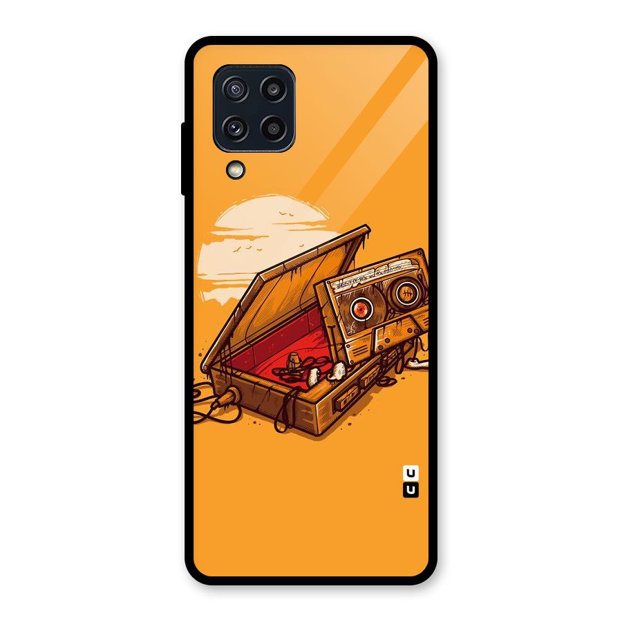 Casette Box Glass Back Case for Galaxy M32