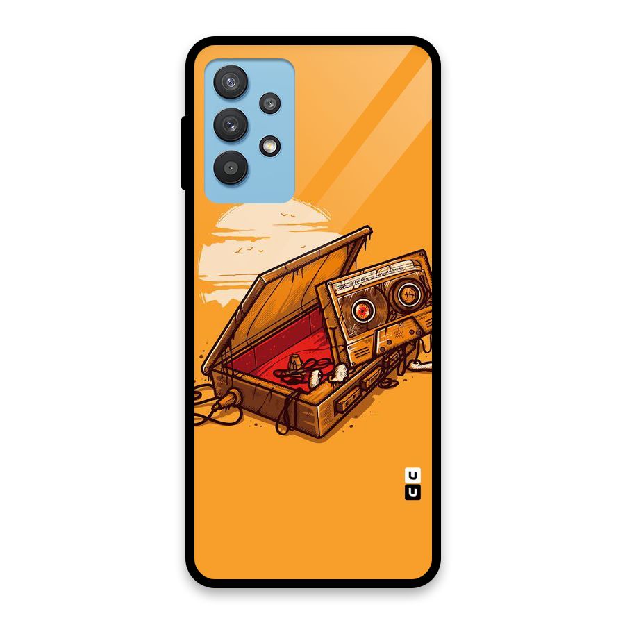 Casette Box Glass Back Case for Galaxy M32 5G