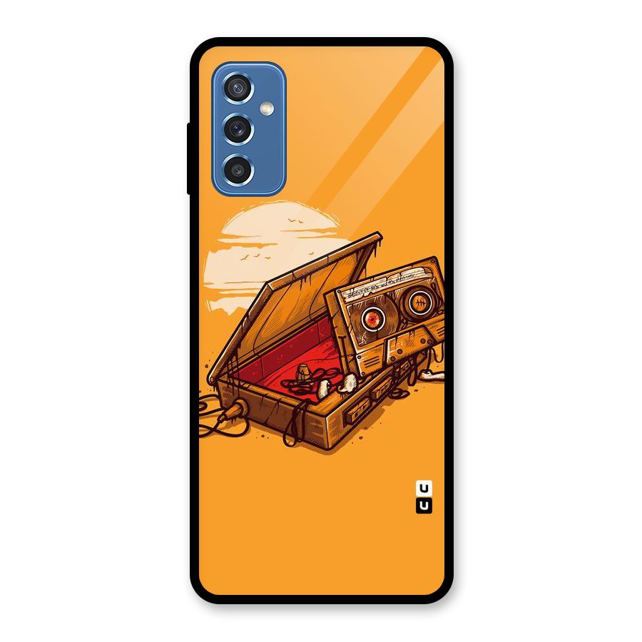 Casette Box Glass Back Case for Galaxy M52 5G