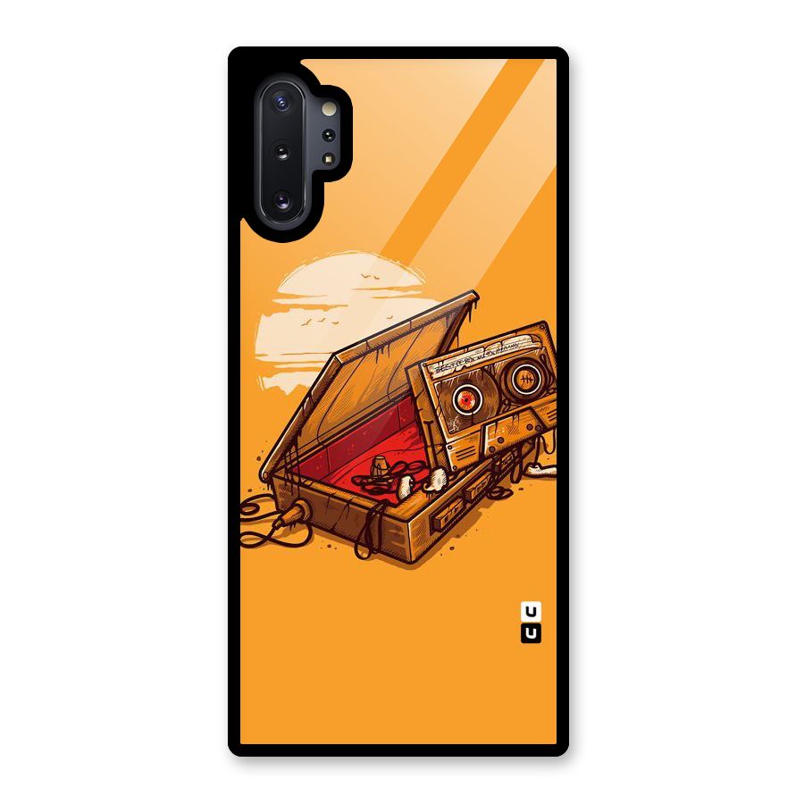 Casette Box Glass Back Case for Galaxy Note 10 Plus